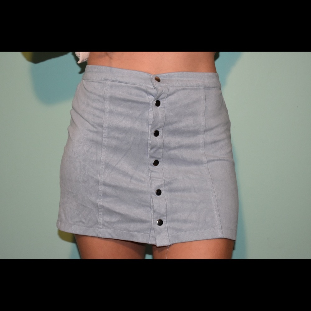 Velvet blue forever 21 Skirt